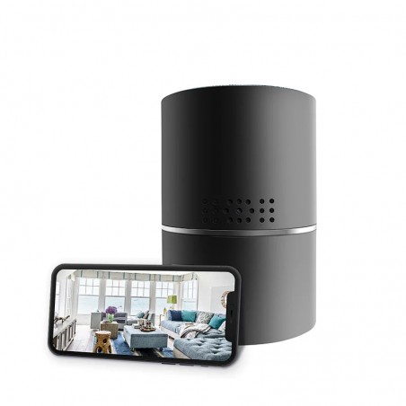 Rotierende Kamera mit Bluetooth-Lautsprecher WIFI Full HD 330° Bewegungserkennung