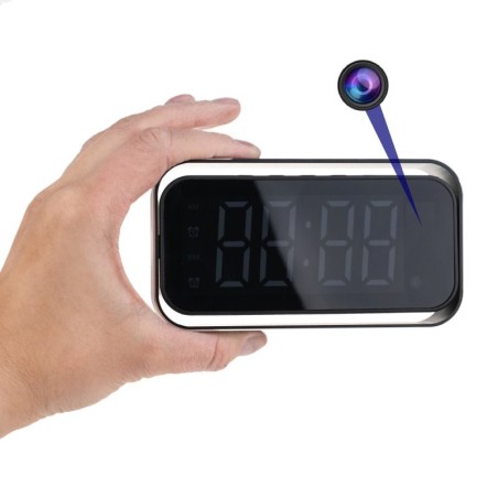 Digitaler Wecker mit integrierter Full HD WLAN-Kamera