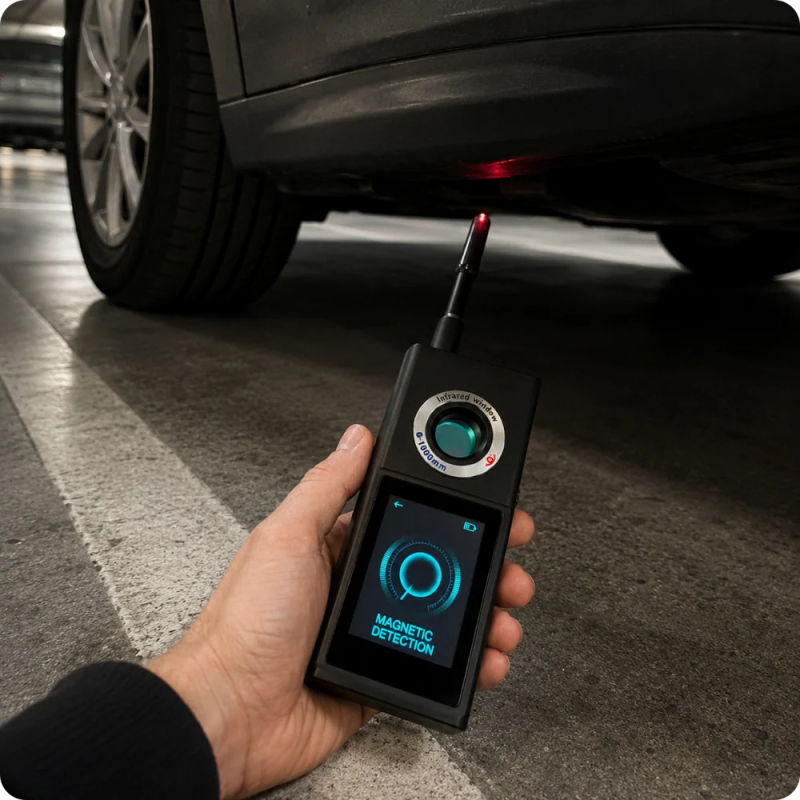Detektor für versteckte Kameras, Mikrofone und GPS