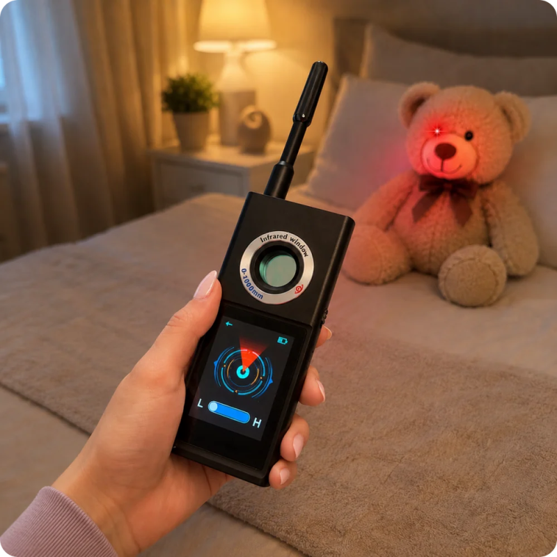 Detektor für versteckte Kameras, Mikrofone und GPS