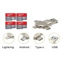 Micro SD-Kartenleser kompatibel mit iPhone und Android