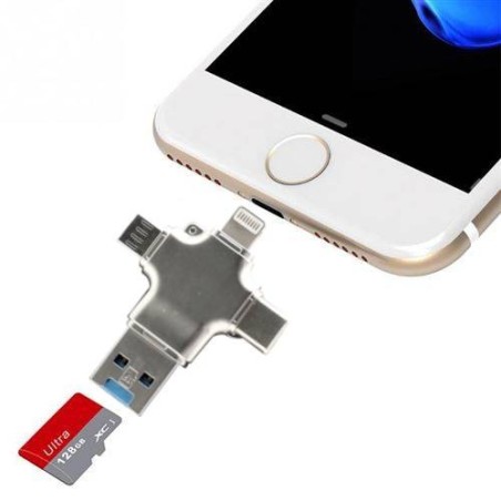 Micro SD Card reader kompatibele iPhone Android